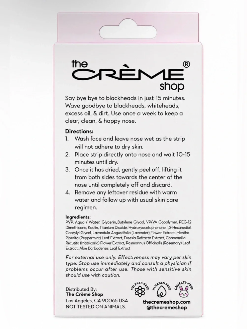 BUY NOW - The Crème Shop Bye Bye Blackheads Deep Cleansing Pore Strips - 1 Box